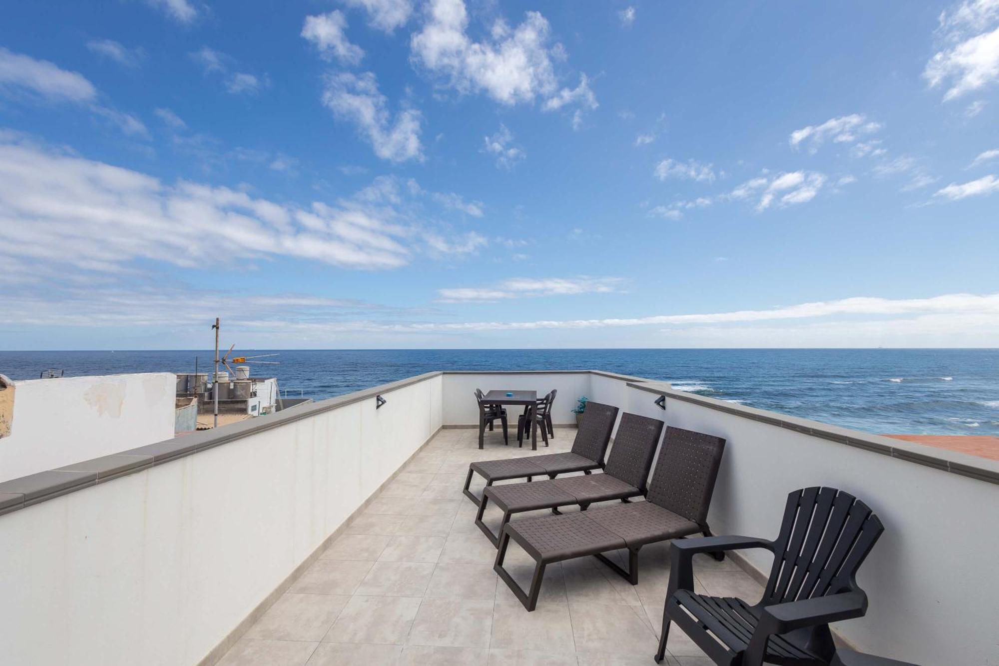 Costa Norte San Andres Studio Con Terraza Compartida Vista Al Mar Trapiche (Las Palmas) Exterior photo